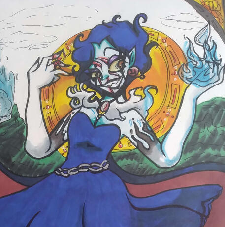 The antagonist of a film concept, named "Mother Earth